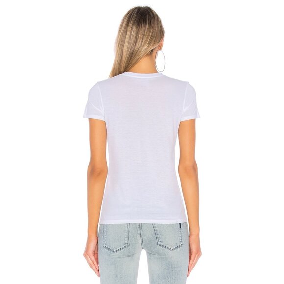 VINCE Essential white Pima Cotton Crew Neck T-Shirt Size M - Picture 2 of 6